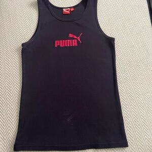Puma Black Tank with Red Logo